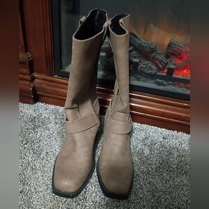 Brown Heeled Boots